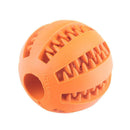 Treat Dispensing Chew Ball – Non-Toxic Rubber Toy for Dogs & Puppies (Tooth-Cleaning Design)