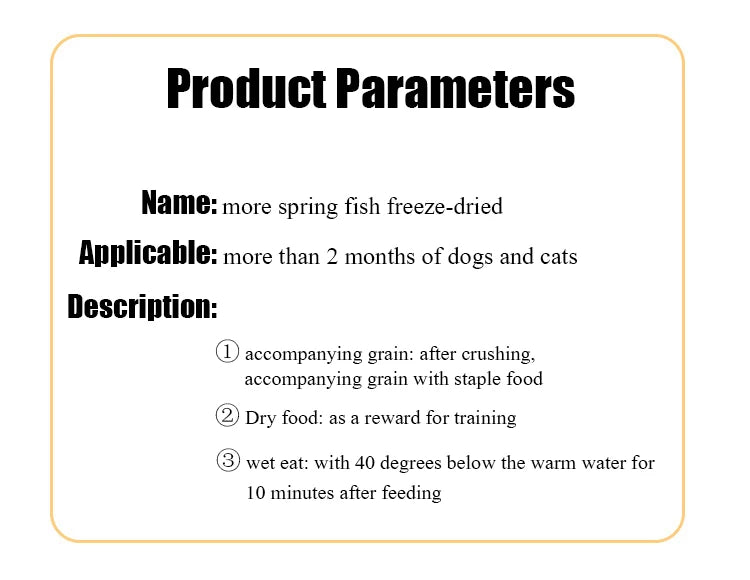 Freeze-Dried Fish Snacks – Natural Protein Treats for Cats & Small Dogs