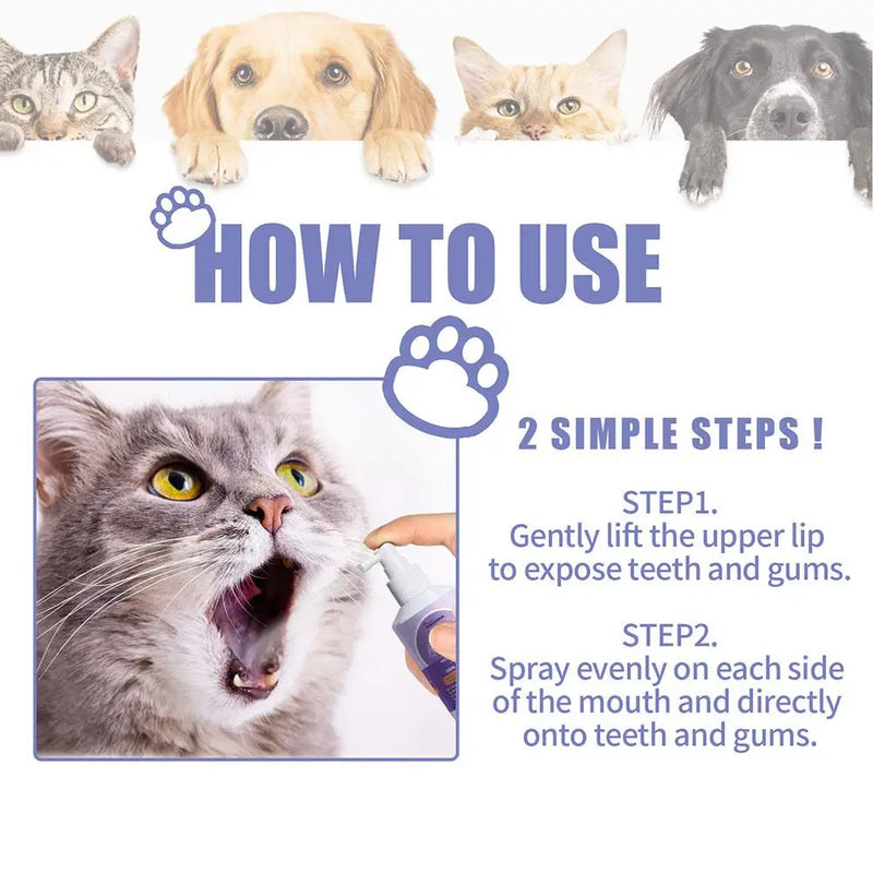 Oral Cleanse Spray – Natural Breath Freshener & Dental Care for Dogs & Cats (50ml)