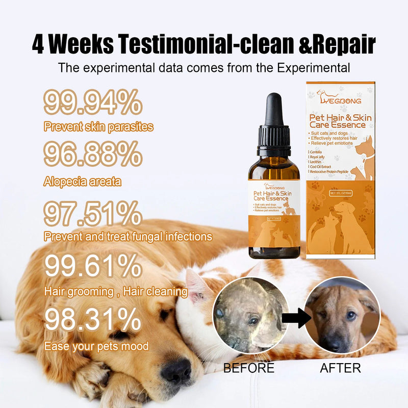 Coat Care Serum – Natural Soothing & Shine Formula for Dogs & Cats