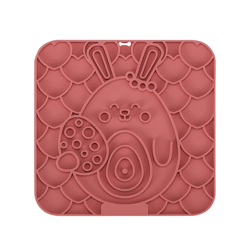 Lick Mat – Silicone Slow Feeder & Bath Distraction Pad for Dogs (Non-Slip Suction Design)