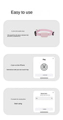 Smart Tracker connects to your iPhone's “Find My” app – no SIM, no fees, no worries.