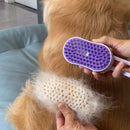 4-in-1 Electric Spray Grooming Brush – Anti-Static, Hair Removal & Massage Comb for Cats & Dogs