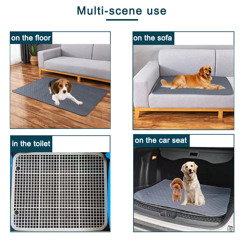 Reusable Dog Pee Pad – Washable, Waterproof & Absorbent Training Mat