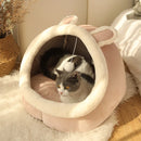 Foldable Cat Tent Bed – Soft Indoor Cave Bed for Cats & Small Dogs (Washable, Self-Warming)