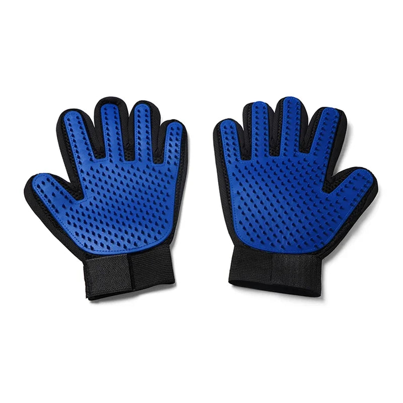 Silicone Pet Grooming Gloves – 2-in-1 Hair Removal & Bathing Gloves for Dogs and Cats