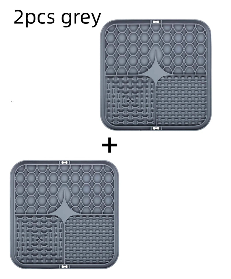 Lick Mat – Silicone Slow Feeder & Bath Distraction Pad for Dogs (Non-Slip Suction Design)