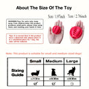 Treat Dispensing Chew Ball – Non-Toxic Rubber Toy for Dogs & Puppies (Tooth-Cleaning Design)