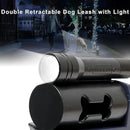 Double Retractable Dog Leash – Dual 360° Tangle-Free Lead with LED Safety Light (for Small & Large Dogs)