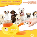Duck-Shaped Interactive Slow Feeder – Washable Food Dispenser Toy for Dogs (3 Outlet Sizes)