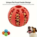 Treat Dispensing Chew Ball – Non-Toxic Rubber Toy for Dogs & Puppies (Tooth-Cleaning Design)