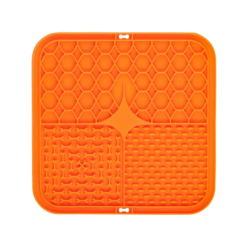 Lick Mat – Silicone Slow Feeder & Bath Distraction Pad for Dogs (Non-Slip Suction Design)