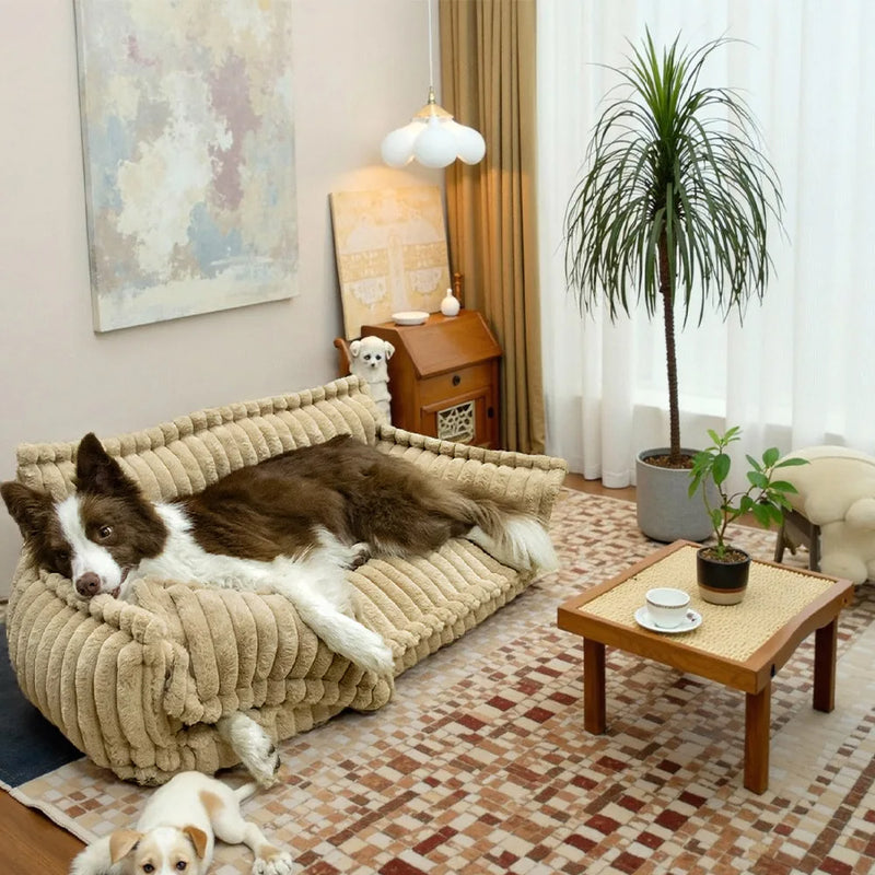 Fluffy Dog Sofa Bed – Removable & Washable