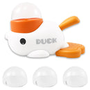 Duck-Shaped Interactive Slow Feeder – Washable Food Dispenser Toy for Dogs (3 Outlet Sizes)