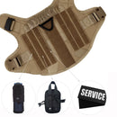 Tactical Harness Set includes a padded vest, leash and Molle pouches — perfect for training, walking and working dogs.