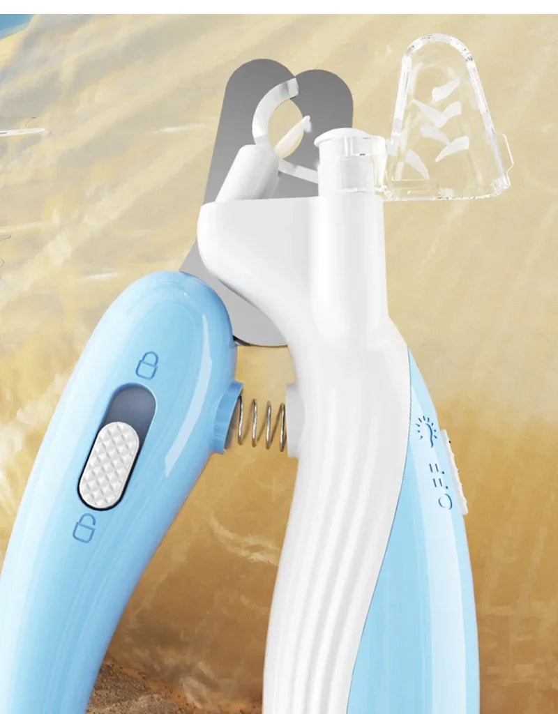 LED Nail Clippers – Safe Claw Trimmer for Cats, Dogs & Rabbits (Stainless Steel, Battery Included)