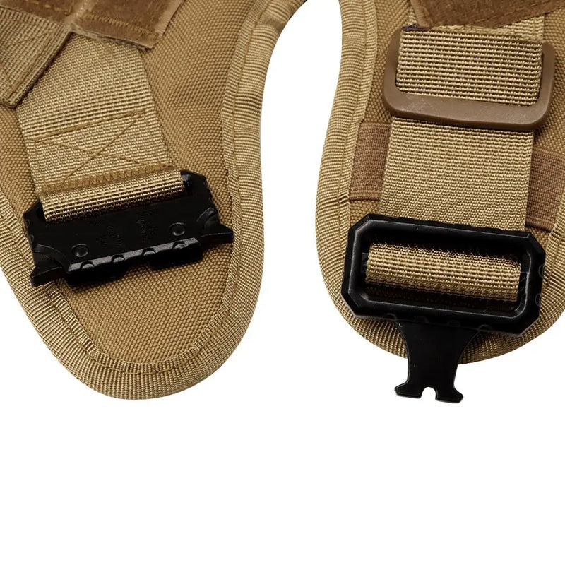 Tactical Harness Set includes a padded vest, leash and Molle pouches — perfect for training, walking and working dogs.
