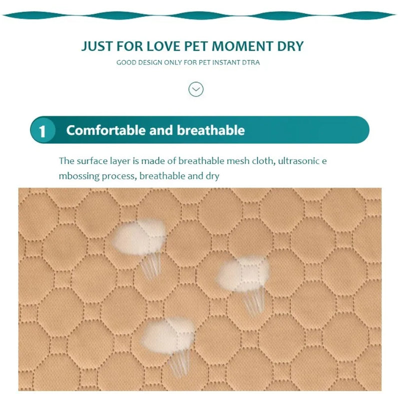 Reusable Dog Pee Pad – Washable, Waterproof & Absorbent Training Mat