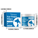 Pet Ear Cleaning Wipes – Gentle Earwax & Odour Control Tissues for Dogs & Cats (50pcs)