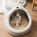 Foldable Cat Tent Bed – Soft Indoor Cave Bed for Cats & Small Dogs (Washable, Self-Warming)