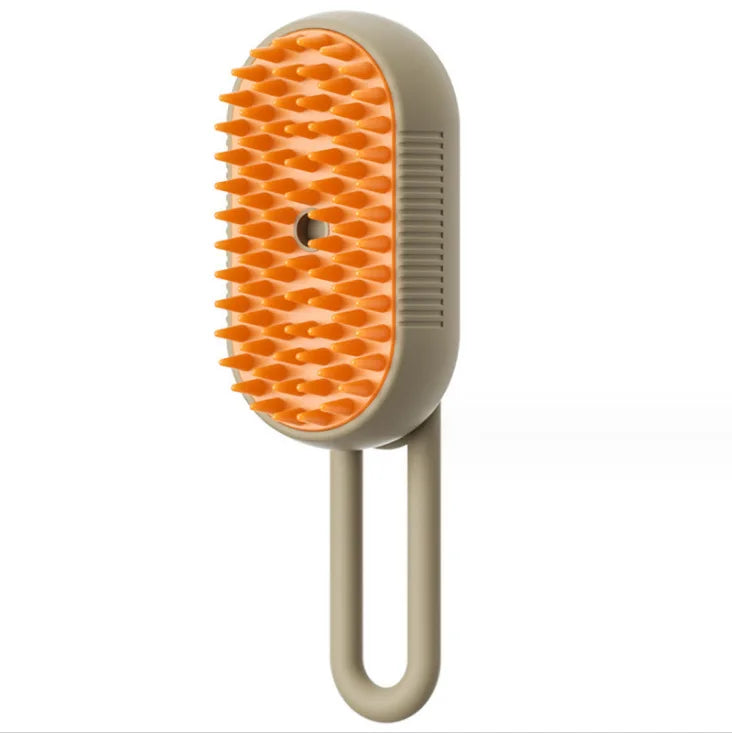 4-in-1 Electric Spray Grooming Brush – Anti-Static, Hair Removal & Massage Comb for Cats & Dogs