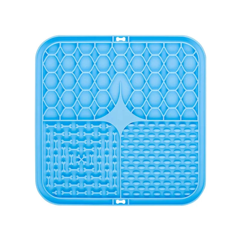 Lick Mat – Silicone Slow Feeder & Bath Distraction Pad for Dogs (Non-Slip Suction Design)