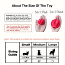 Treat Dispensing Chew Ball – Non-Toxic Rubber Toy for Dogs & Puppies (Tooth-Cleaning Design)