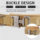 Tactical Dog Collar – Heavy-Duty Adjustable Nylon Collar with Metal Buckle for Medium & Large Dogs