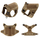 Tactical Harness Set includes a padded vest, leash and Molle pouches — perfect for training, walking and working dogs.