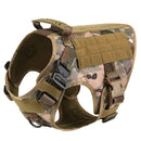 Tactical Harness Set includes a padded vest, leash and Molle pouches — perfect for training, walking and working dogs.