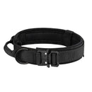 Tactical Dog Collar – Heavy-Duty Adjustable Nylon Collar with Metal Buckle for Medium & Large Dogs