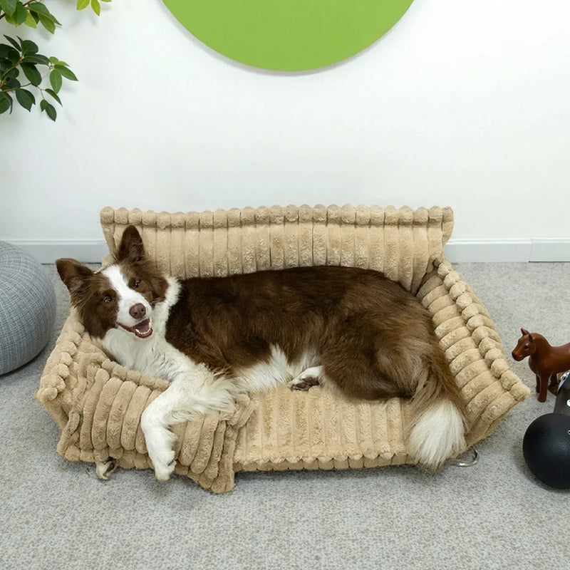 Fluffy Dog Sofa Bed – Removable & Washable