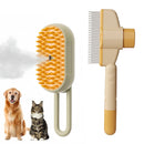 Pet Hair Remover & Steamy Brush – 4-in-1 Dog & Cat Grooming Kit