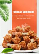 Chicken Dumbbells combine real chicken with calcium-rich chew sticks — supporting strong
