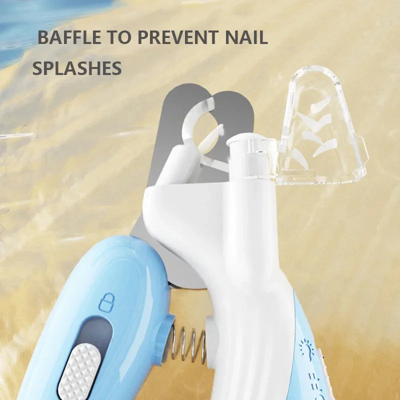 LED Nail Clippers – Safe Claw Trimmer for Cats, Dogs & Rabbits (Stainless Steel, Battery Included)